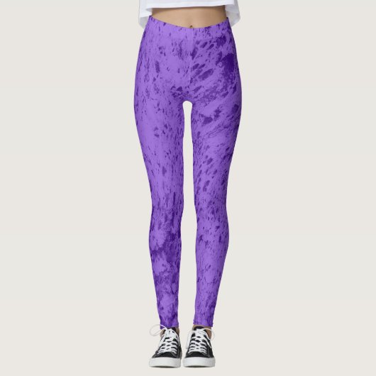 Paarse Tidepool Leggings (Voorkant)
