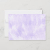 Paarse Tie Dye Bat Mitzvah RSVP Kaartje (Achterkant)