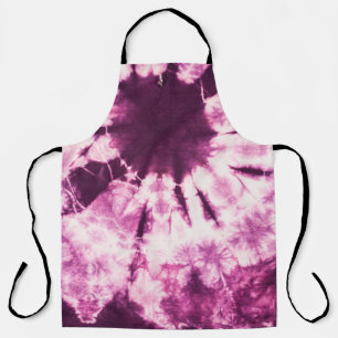 Paarse Tie Dye Batik Textuur Schort
