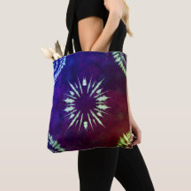 Paarse Tie Dye Tote