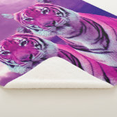 Paarse tijgers sherpa deken (3/4)