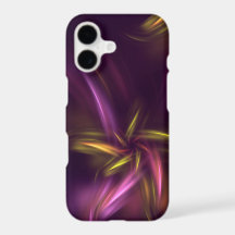 Paarse tinten Abstract Flower Fantasy