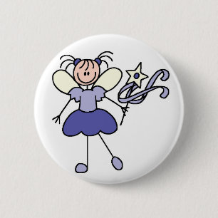 Paarse toets Figuur Angel Button