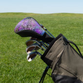 Paarse tones spiegelplaten en enkels golfheadcover (Insitu)