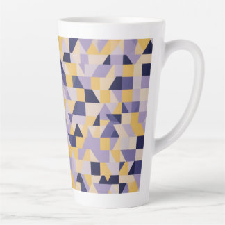 Paarse toon hedendaags design latte mok