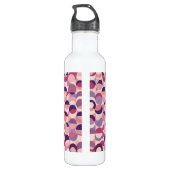 Paarse toon hedendaags design waterfles (Achterkant)