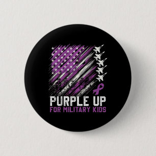 Paarse tot Kinder maand van de militaire kindertij Ronde Button 5,7 Cm