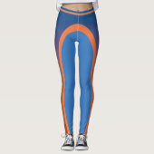 Paarse tot Oranje Leggings (Voorkant)