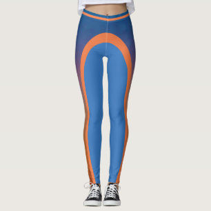 Paarse tot Oranje Leggings