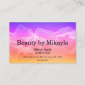Paarse tot Oranje Verloop met Witte Rookschoonheid Visitekaartje (Voorkant)