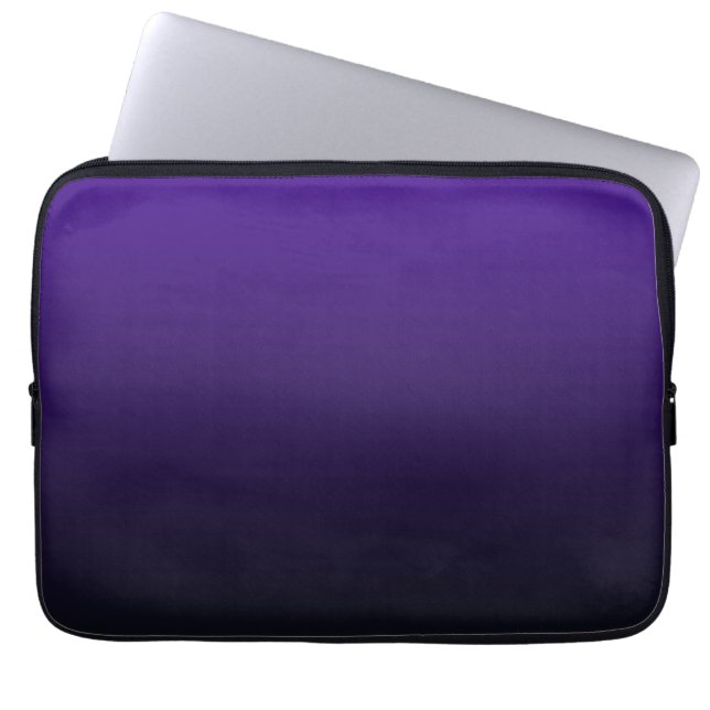 Paarse tot zwarte Gradient Electronics Bag Laptop Sleeve (Voorkant)