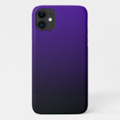 Paarse tot zwarte gradiënt iPhone draagtas Case-Mate iPhone Case (Achterkant)