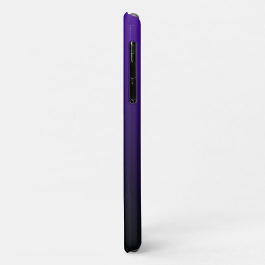 Paarse tot zwarte gradiënt iPhone draagtas Case-Mate iPhone Case (Achterkant/links)