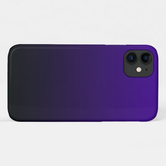 Paarse tot zwarte gradiënt iPhone draagtas Case-Mate iPhone Case (Achterkant (horizontaal))