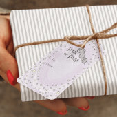 Paarse Trick or treat VAN Baby Halloween Cadeaulabel