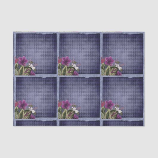 Paarse tropische storm Tissuepapier (Voorkant)