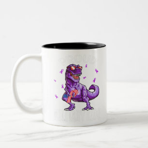Paarse Trots Militair Kind Dinosaur T-shirt Tweekleurige Koffiemok