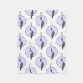 Paarse trowel - Uitrusting voor archeoloog Fleece Deken (Voorkant)