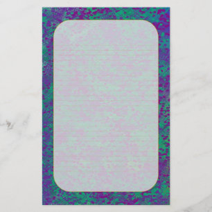 "Paarse tuin" fijn gelooide banketbakkerij Briefpapier