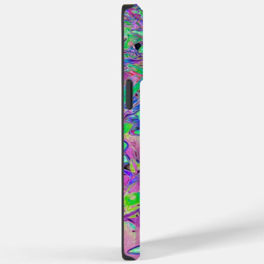 Paarse tuin met Psychedelic Aquamarine Flowers Case-Mate iPhone Case (Achterkant / Rechts)