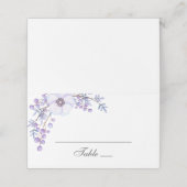 Paarse tuinbloemen. Violet bloemenbruiloft (Buitenkant ongevouwen)