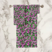 Paarse Tulip Blooms Floral Bath Towel Bad Handdoek