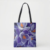 Paarse Tulip Canvas tas (Voorkant)