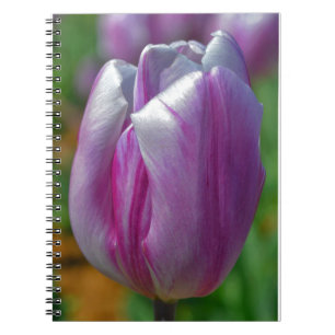 Paarse Tulip Flower Art Journal Notitieboek