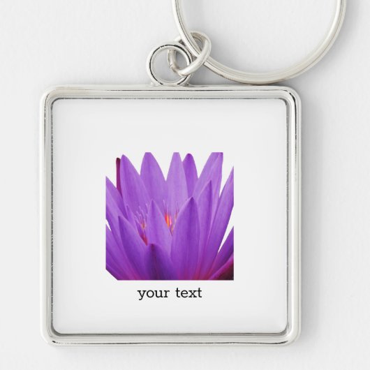 Paarse Tulip Sleutelhanger (Voorkant)