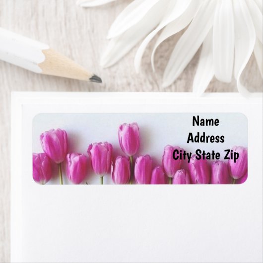 **PAARSE TULIPS** ADRESETIKET ETIKET (Insitu)