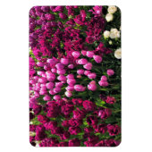Paarse Tulips Garden Bed Magneet (Verticaal)