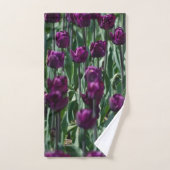 Paarse Tulp Bad Handdoek (Handdoek)