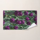Paarse Tulp Bad Handdoek (Handdoek)