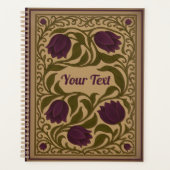 Paarse Tulp Bloemenplanner Planner (Voorkant)