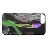 paarse tulp op driftwood Case-Mate iPhone case (Achterkant (Horizontaal))