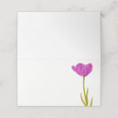 Paarse Tulp waterverf Art Guest Place kaarten (Buitenkant ongevouwen)