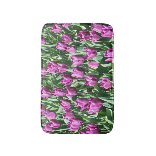  Paarse Tulpen Badmat (Voorkant Verticaal)