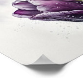 Paarse Tulpen Bloemenkunst Print Poster (Hoek)