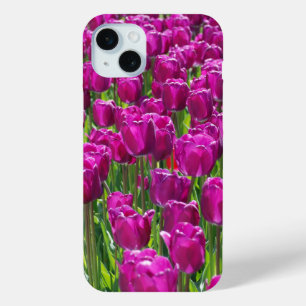 Paarse Tulpen iPhone 15 Mini Hoesje