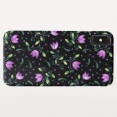 Paarse Tulpen Case-Mate iPhone Case (Achterkant (horizontaal))