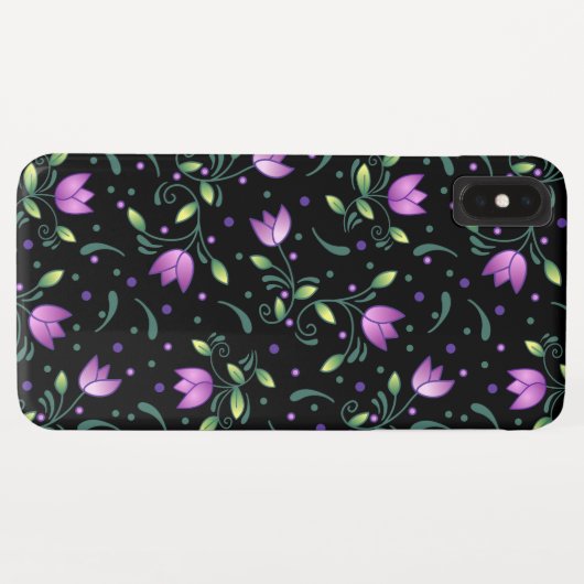 Paarse Tulpen Case-Mate iPhone Case (Achterkant (horizontaal))