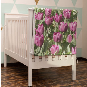  Paarse Tulpen Fleece Deken