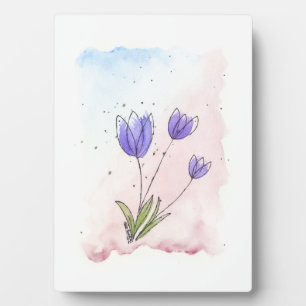 Paarse Tulpen Fotoplaat