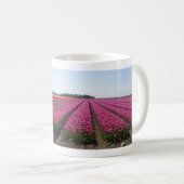 Paarse Tulpen Mok van panoramische koffie (Voorkant rechts)