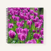 Paarse Tulpen Notitieboek (Voorkant)
