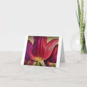 Paarse Tulpen Notitiekaartje