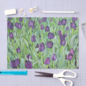 Paarse Tulpen Tissuepapier (Craft)