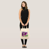 Paarse Tulpen Tote Bag (Voorkant (model))