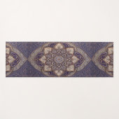 Paarse Turkse Mandala Yogamat (Voorkant (horizontaal))