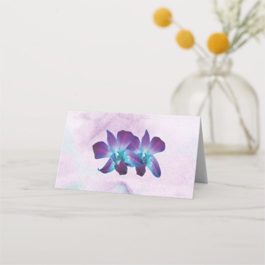 Paarse Turquoise Blauwe Dendrobium Orchidee Bruilo (Achterkant)